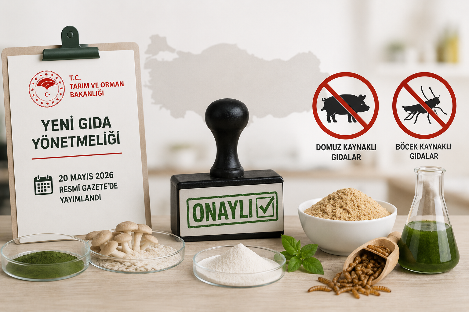 BÖCEK VE DOMUZ KAYNAKLI YENİ GIDALARA TÜRKİYE’DEN NET KARAR