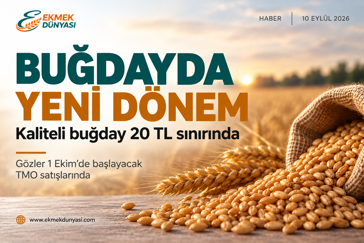 BUĞDAYDA YENİ DÖNEM: KALİTELİ BUĞDAY 20 TL SINIRINDA