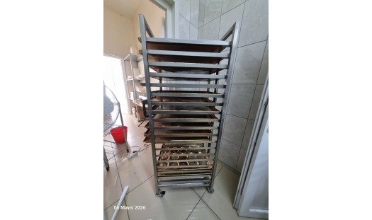 Paslanmaz 20 Gözlü Tepsi Arabası(40x60)